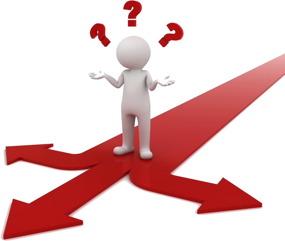 Making a decision clip art