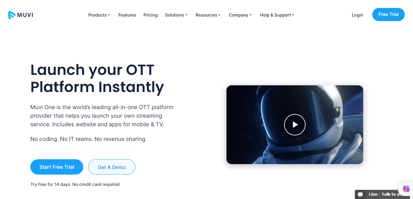 Top 20 White Label OTT Platforms for Video Streaming 